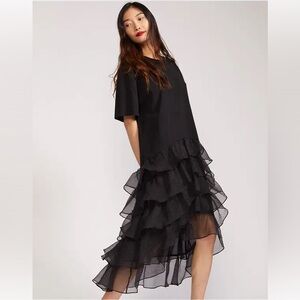 Cynthia Rowley Gabby ruffle tee dress